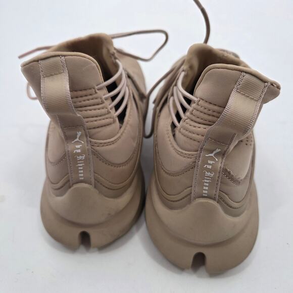 PUMA Fenty x Trainer Hi Sesame - Size 6 Womens Athletic High Top Sneaker Casual - Picture 4 of 7